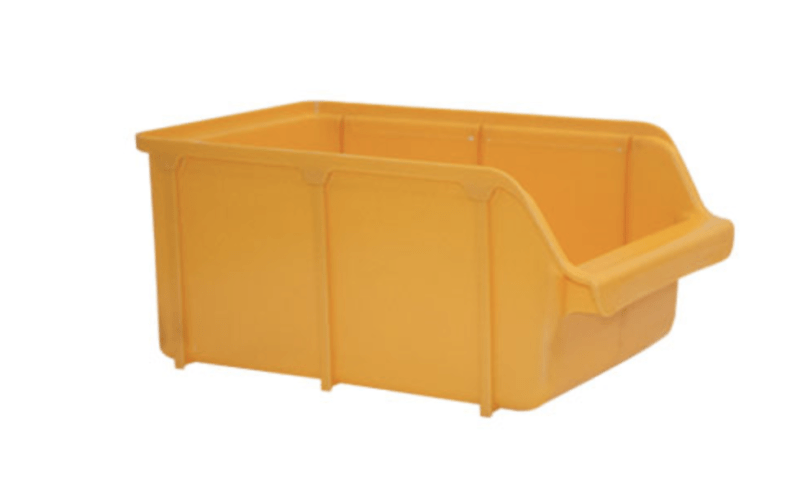 Gul plastkasse Lille 215 x 340mm