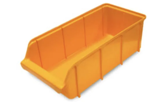 Gul plastkasse Stor 215 x 450mm