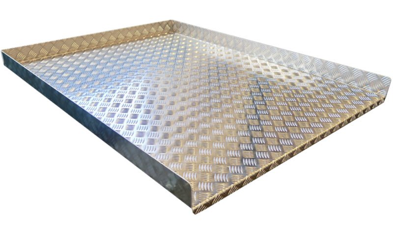 Bundplade lastslæde Aluminium. 1380x1180 mm