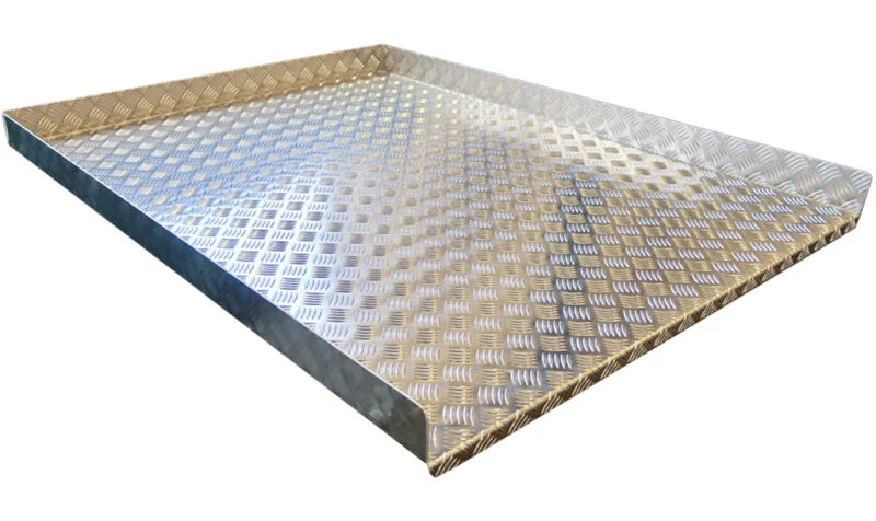 Bundplade lastslæde Aluminium. 1380x1180 mm
